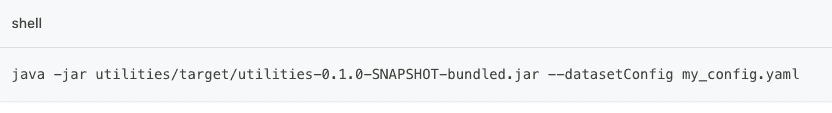 Config command
